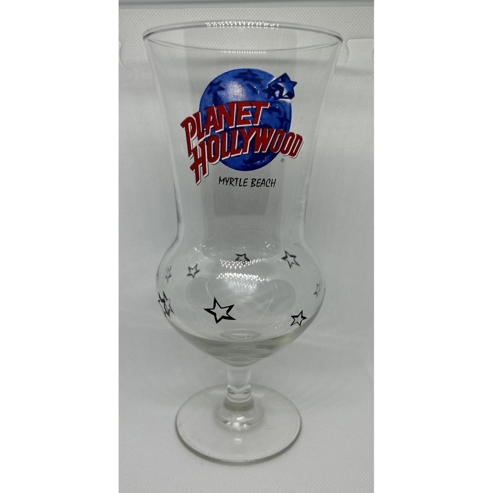 Planet Hollywood Myrtle Beach‎ Souvenir Hurricane Glass Star Accent Collectible